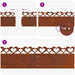 Borduri pentru gazon 20 pcs Ruginit 103 x 0,05 x 22 cm - WALTI WALTI