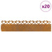 Borduri pentru gazon 20 pcs Ruginit 103 x 0,05 x 22 cm - WALTI WALTI