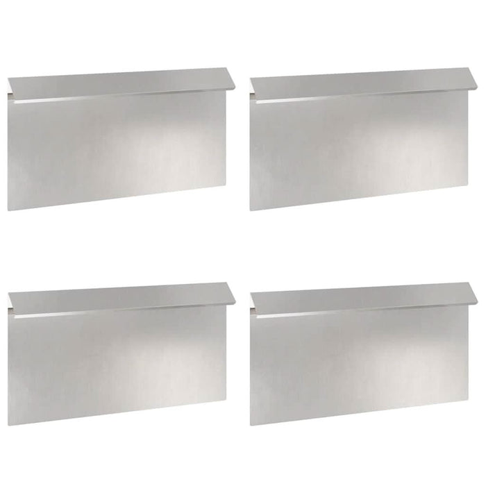 Gard pentru melci 4 pcs Argintiu 50 x 3,5 x 25 cm - WALTI WALTI