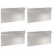 Gard pentru melci 4 pcs Argintiu 50 x 3,5 x 25 cm - WALTI WALTI