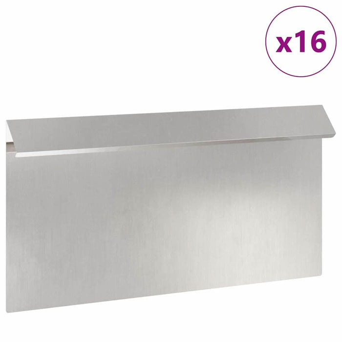 Gard pentru melci 16 pcs Argintiu 50 x 3,5 x 25 cm - WALTI WALTI