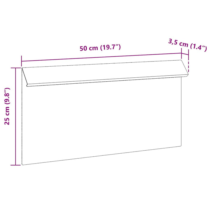 Gard pentru melci Argintiu 50 x 3,5 x 25 cm Oțel Galvanizat - WALTI WALTI