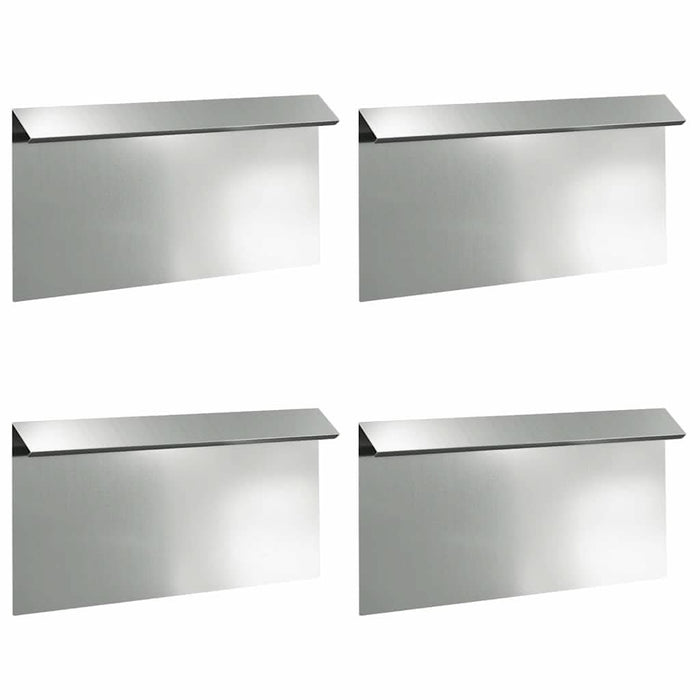 Gard pentru melci 4 pcs Argintiu 50 x 3,5 x 25 cm - WALTI WALTI