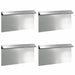 Gard pentru melci 4 pcs Argintiu 50 x 3,5 x 25 cm - WALTI WALTI