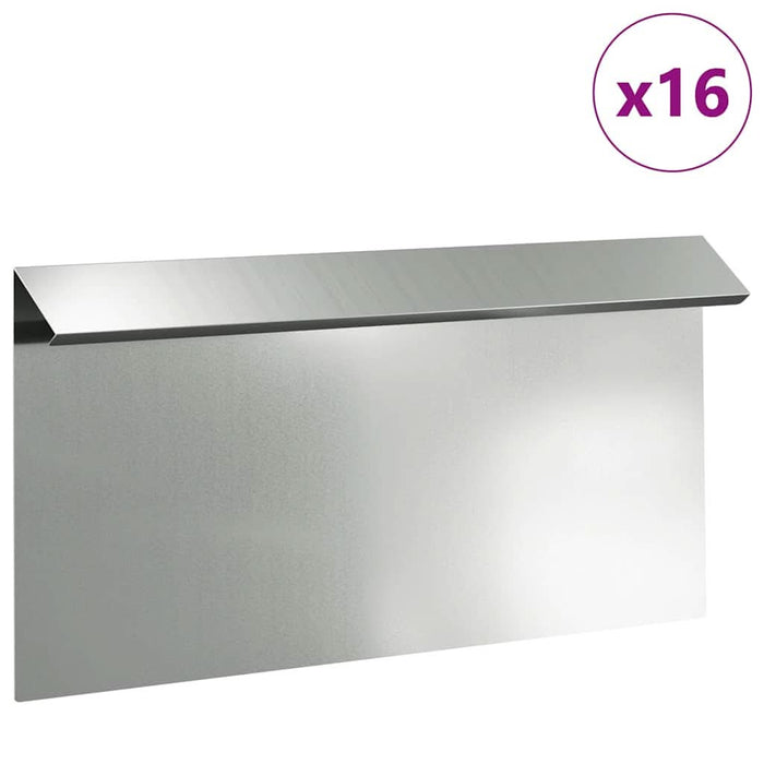 Gard pentru melci 16 pcs Argintiu 50 x 3,5 x 25 cm - WALTI WALTI