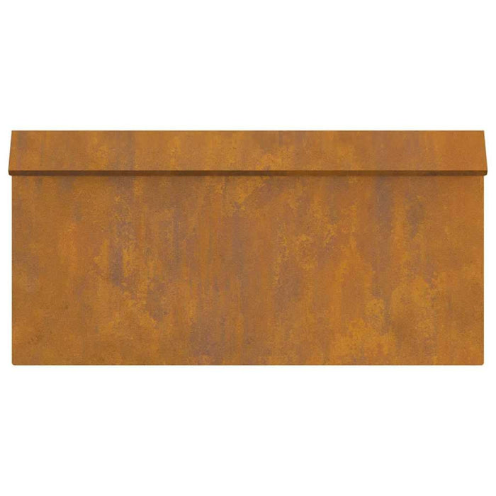 Gard pentru melci 4 pcs Ruginit 50 x 3,5 x 25 cm - WALTI WALTI
