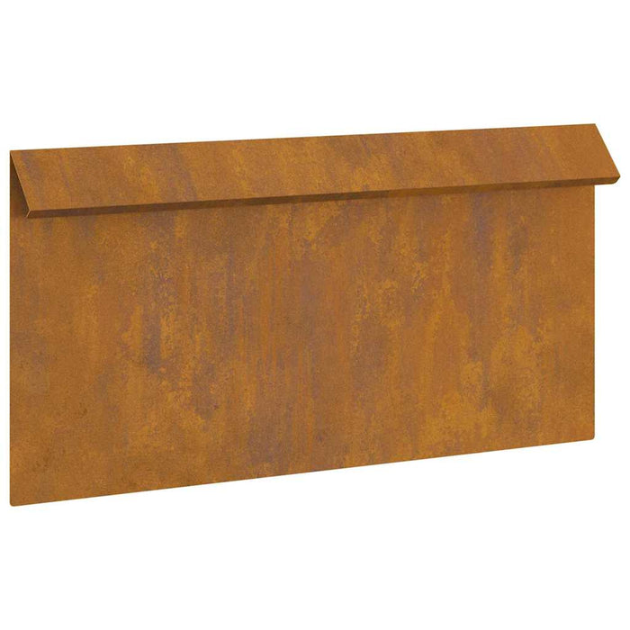 Gard pentru melci 16 pcs Ruginit 50 x 3,5 x 25 cm - WALTI WALTI