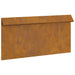 Gard pentru melci 16 pcs Ruginit 50 x 3,5 x 25 cm - WALTI WALTI