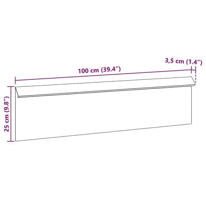Gard pentru melci Argintiu 100 x 3,5 x 25 cm Oţel inoxidabil - WALTI WALTI