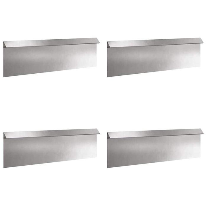 Gard pentru melci 4 pcs Argintiu 100 x 3,5 x 25 cm - WALTI WALTI