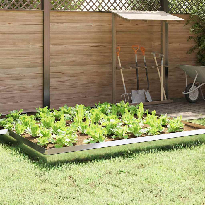 Gard pentru melci 16 buc. 100 x 3,5 x 25 cm Oțel Galvanizat WALTI