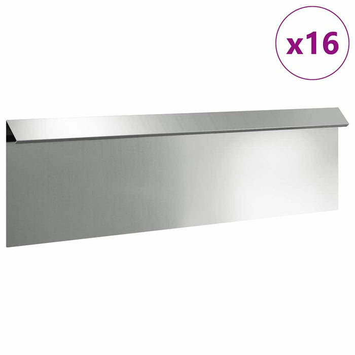 Gard pentru melci 16 buc. 100 x 3,5 x 25 cm Oțel Galvanizat WALTI