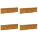 Gard pentru melci 4 pcs Ruginit 100 x 3,5 x 25 cm - WALTI WALTI