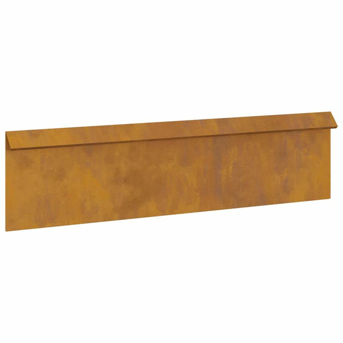 Gard pentru melci 16 pcs Ruginit 100 x 3,5 x 25 cm - WALTI WALTI