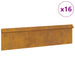 Gard pentru melci 16 pcs Ruginit 100 x 3,5 x 25 cm - WALTI WALTI