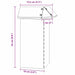 Gard pentru melci Argintiu 13,5 x 13,5 x 25 cm Oţel inoxidabil - WALTI WALTI