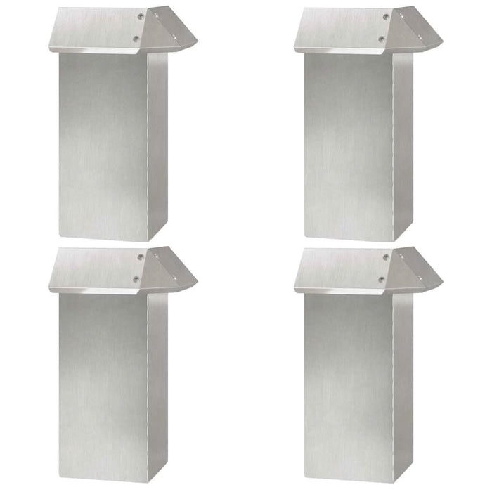 Gard pentru melci 4 pcs Argintiu 13,5 x 13,5 x 25 cm - WALTI WALTI