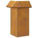 Gard pentru melci Ruginit 13,5 x 13,5 x 25 cm - WALTI WALTI