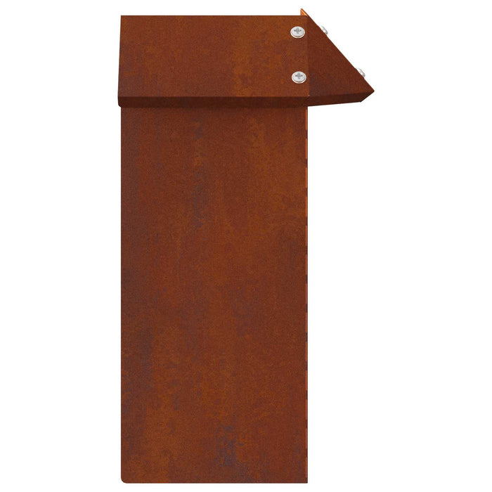 Gard pentru melci 4 buc. 13,5 x 13,5 x 25 cm Ruginit WALTI