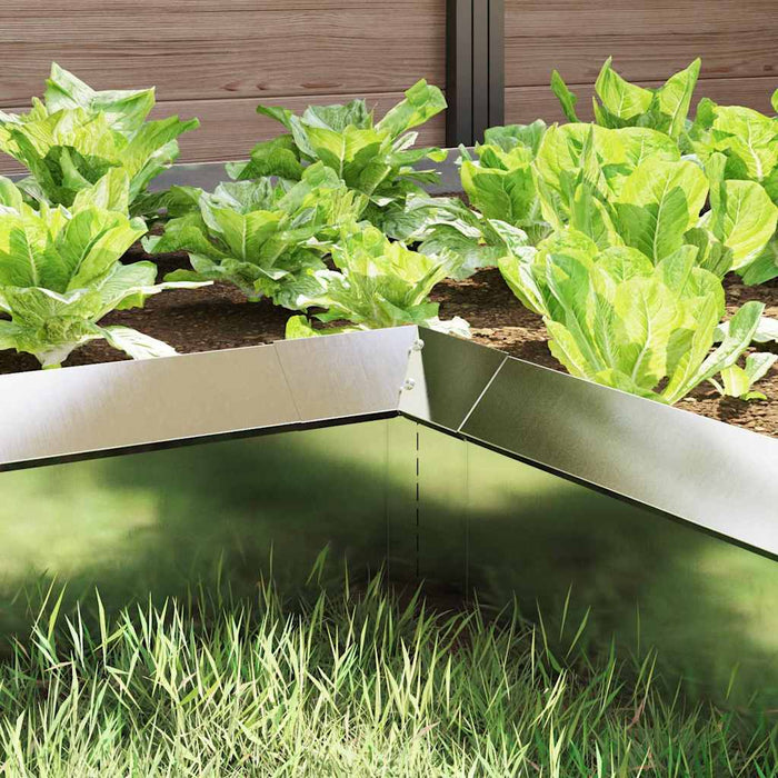 Gard pentru melci 4 pcs Argintiu 10 x 10 x 25 cm - WALTI WALTI