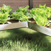 Gard pentru melci 4 pcs Argintiu 10 x 10 x 25 cm - WALTI WALTI