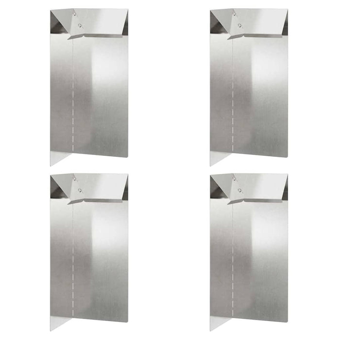 Gard pentru melci 4 pcs Argintiu 10 x 10 x 25 cm - WALTI WALTI