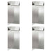 Gard pentru melci 4 pcs Argintiu 10 x 10 x 25 cm - WALTI WALTI