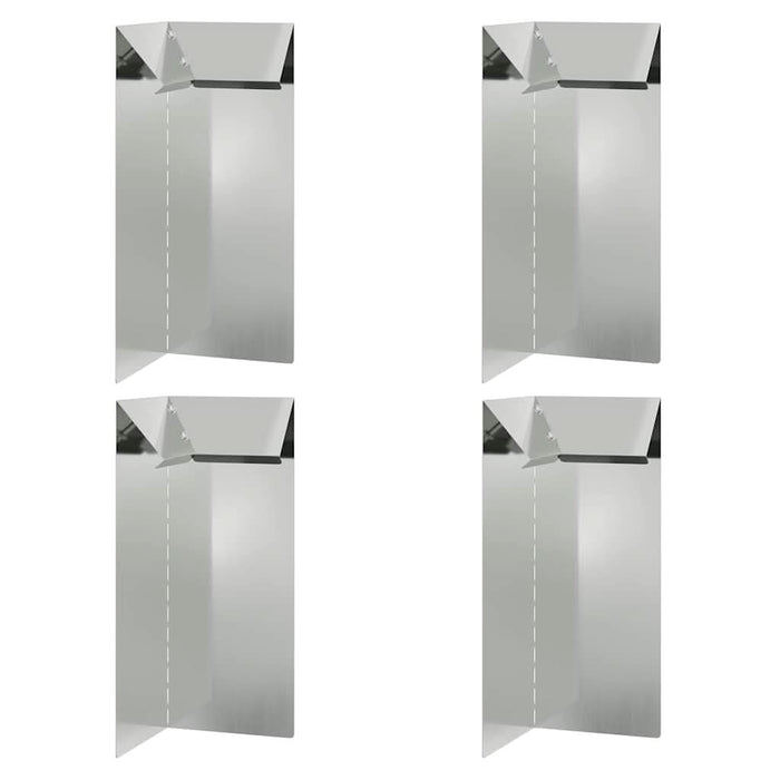 Gard pentru melci 4 pcs Argintiu 10 x 10 x 25 cm - WALTI WALTI