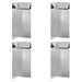 Gard pentru melci 4 pcs Argintiu 10 x 10 x 25 cm - WALTI WALTI