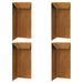 Gard pentru melci 4 pcs Ruginit 10 x 10 x 25 cm - WALTI WALTI