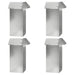 Garduri pentru melci 8 pcs Argintiu Oțel Galvanizat - WALTI WALTI