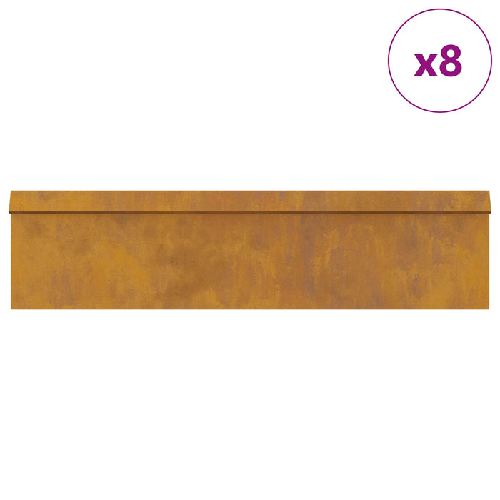 Garduri pentru melci 12 pcs Ruginit - WALTI WALTI