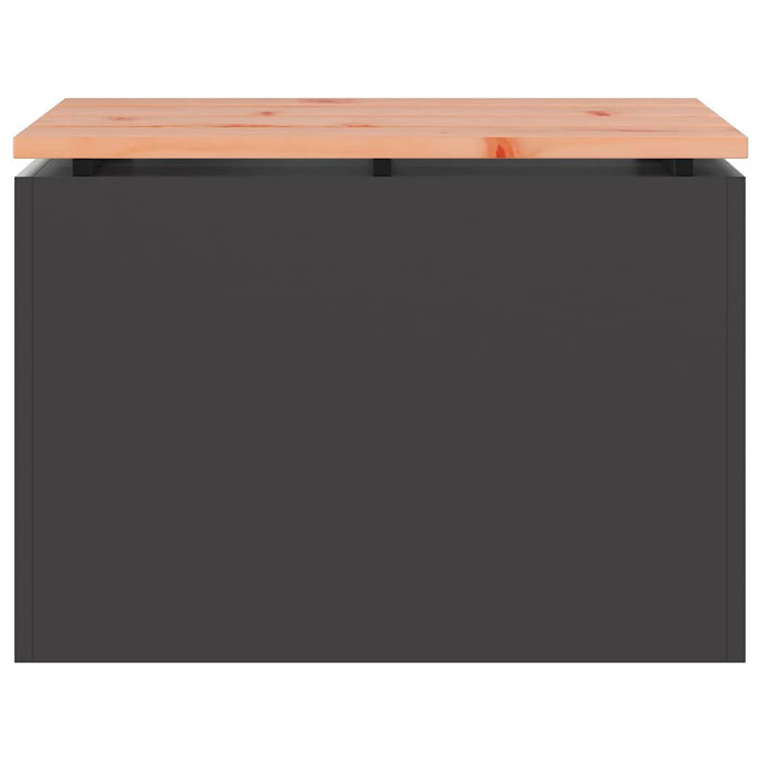 Bancă de grădină Negru 60 x 40 x 43 cm - WALTI WALTI