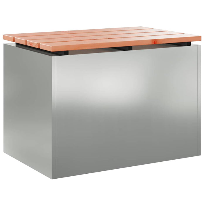 Bancă de grădină Argintiu 60 x 40 x 43 cm Oțel galvanizat - WALTI WALTI