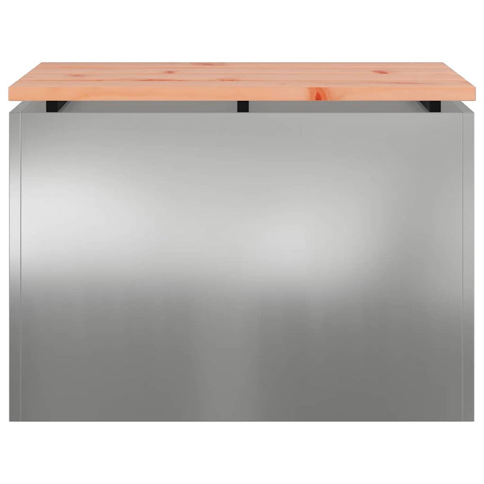 Bancă de grădină Argintiu 60 x 40 x 43 cm Oțel galvanizat - WALTI WALTI