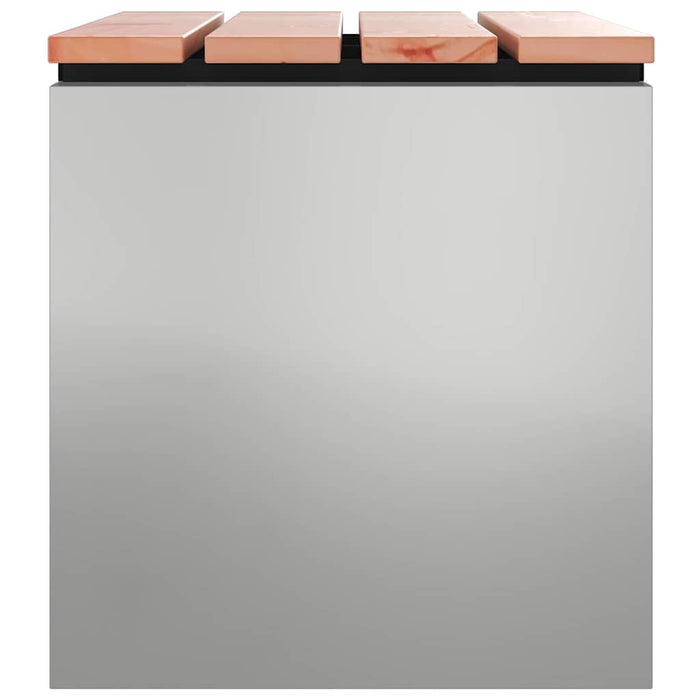 Bancă de grădină Argintiu 60 x 40 x 43 cm Oțel galvanizat - WALTI WALTI