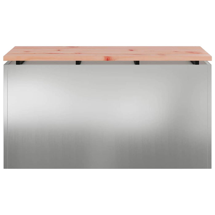 Bancă de grădină Argintiu 80 x 40 x 43 cm Oțel galvanizat - WALTI WALTI