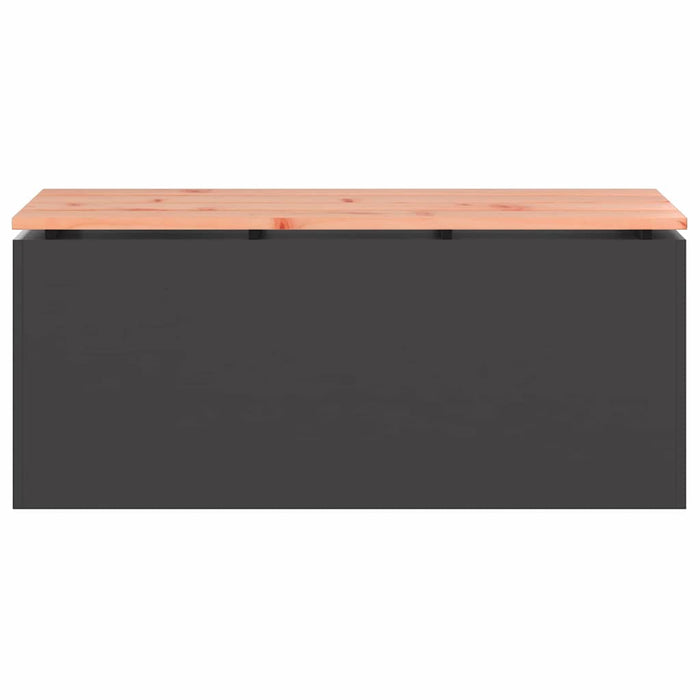 Bancă de grădină Negru 100 x 40 x 43 cm Oțel WALTI