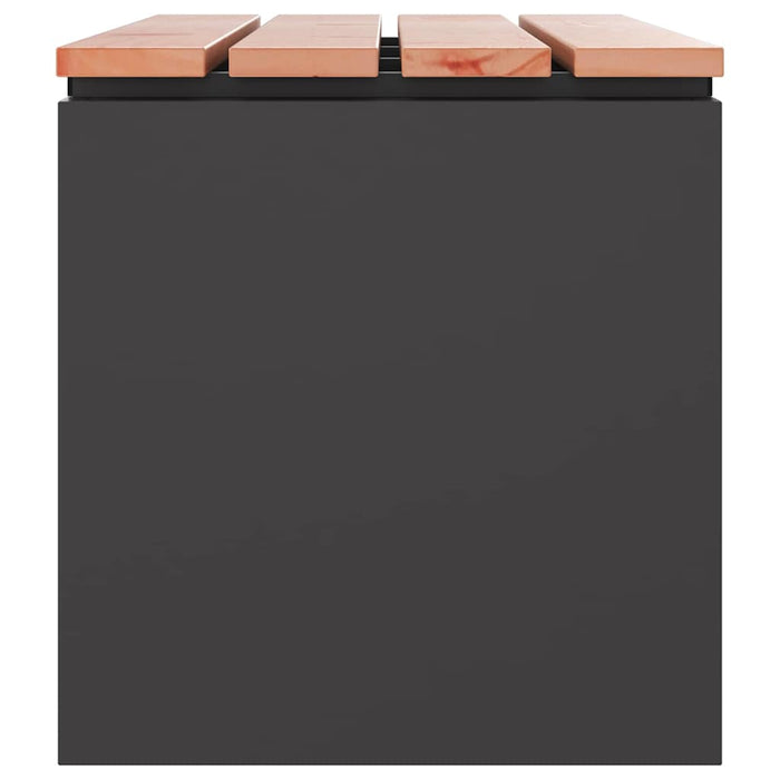 Bancă de grădină Negru 100 x 40 x 43 cm Oțel WALTI