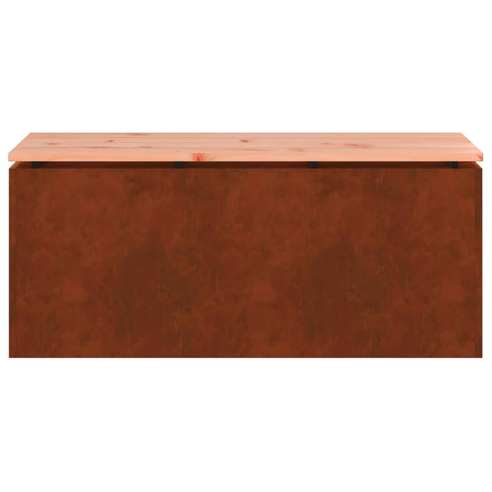 Bancă de grădină 2 -Seater 100 x 40 x 43 cm Ruginit WALTI