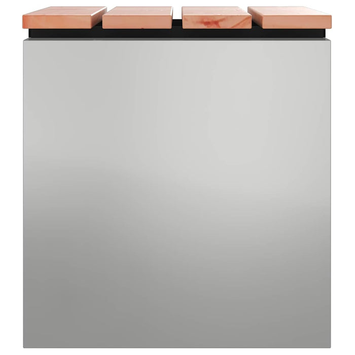 Bancă de grădină Argintiu 40 x 40 x 43 cm Oțel galvanizat - WALTI WALTI