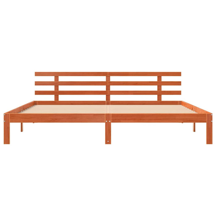 Cadru de pat cu headboard Maroniu cerat 203.5 x 205.5 x 69.5 cm - WALTI WALTI