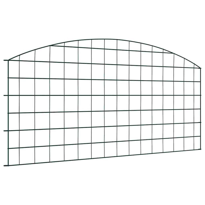 Set gard pentru iaz 5 pcs Verde 100 x 50 cm Oțel - WALTI WALTI