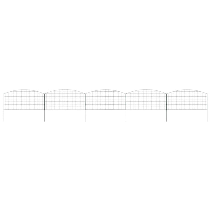 Set gard pentru iaz 5 pcs Verde 100 x 50 cm Oțel - WALTI WALTI