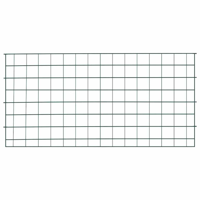 Set gard pentru iaz 5 pcs Verde 100 x 50 cm Oțel - WALTI WALTI