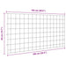 Set gard pentru iaz 5 pcs Verde 100 x 50 cm Oțel - WALTI WALTI