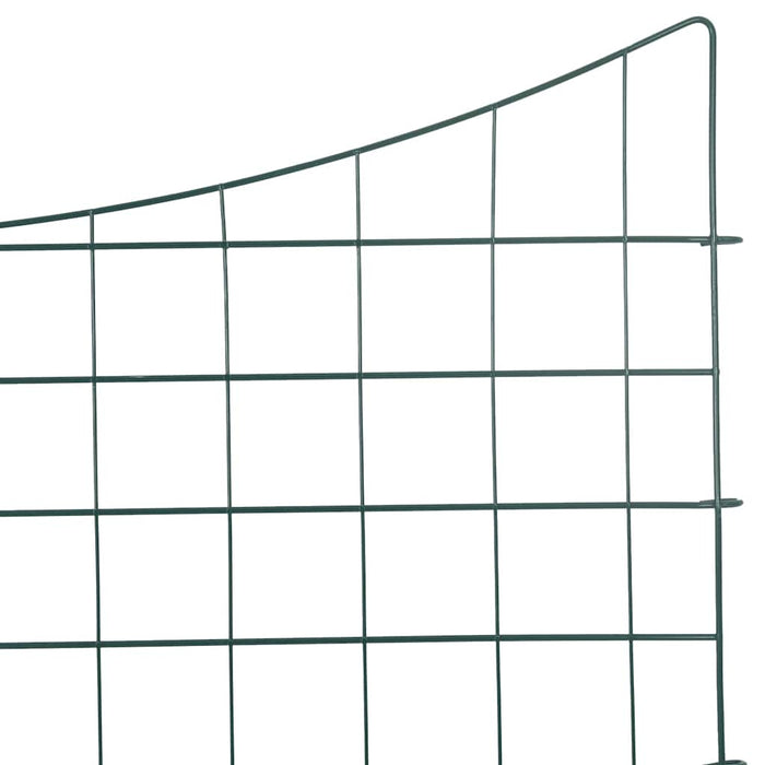 Set gard pentru iaz 5 pcs Verde 100 x 50 cm Oțel - WALTI WALTI
