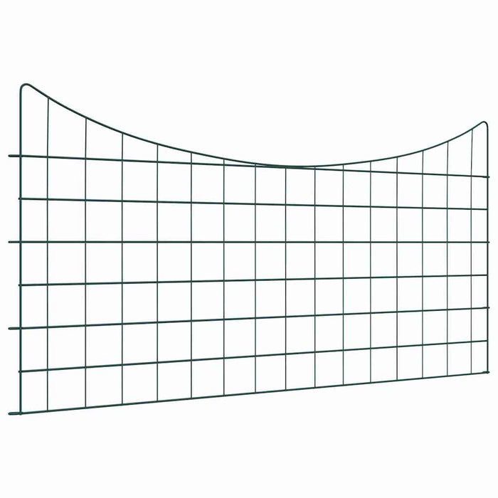 Set gard pentru iaz 5 pcs Verde 100 x 50 cm Oțel - WALTI WALTI