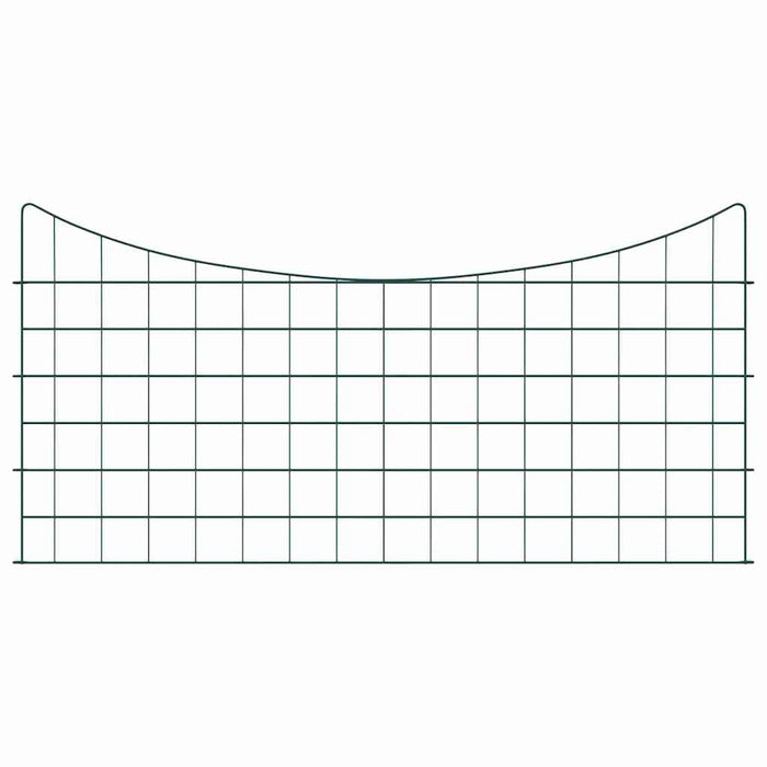 Set gard pentru iaz 5 pcs Verde 100 x 50 cm Oțel - WALTI WALTI