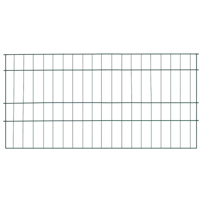 Set gard pentru iaz 5 pcs Verde 100 x 50 cm Oțel - WALTI WALTI